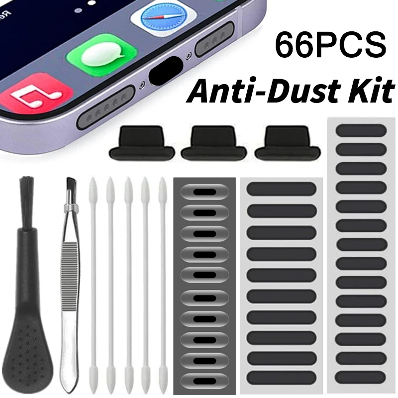 Dust Removal Sticker - 66 adet toz fişi telefon hoparlörü