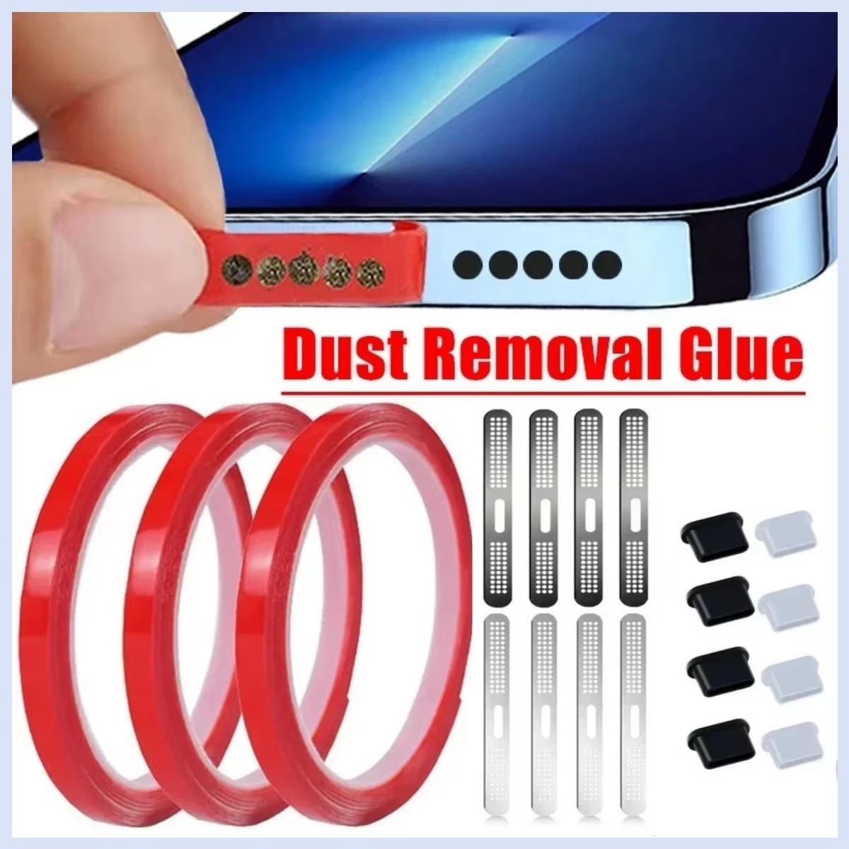 Dust Removal Sticker - Evrensel Telefon Hoparlör Toz Giderici Yapıştırıcı