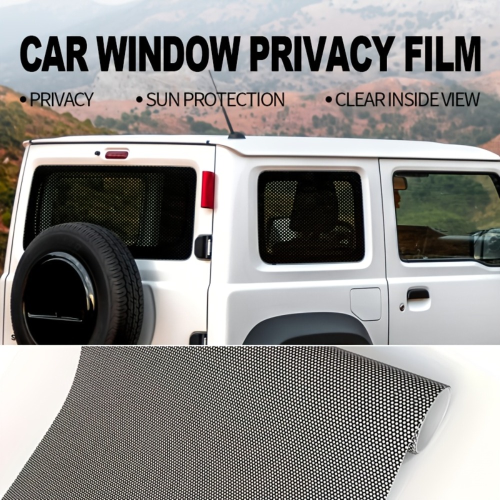 Privacy Screen Protector - 1 rulo siyah delikli vinil gizlilik