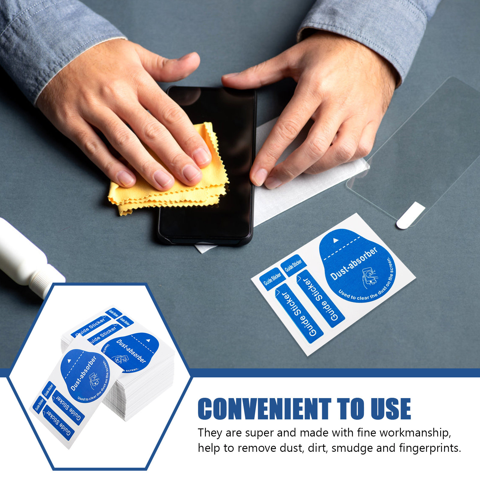 200 adet LCD Ekran Toz Giderme - Dust Removal Sticker incelemesi ve fiyatı