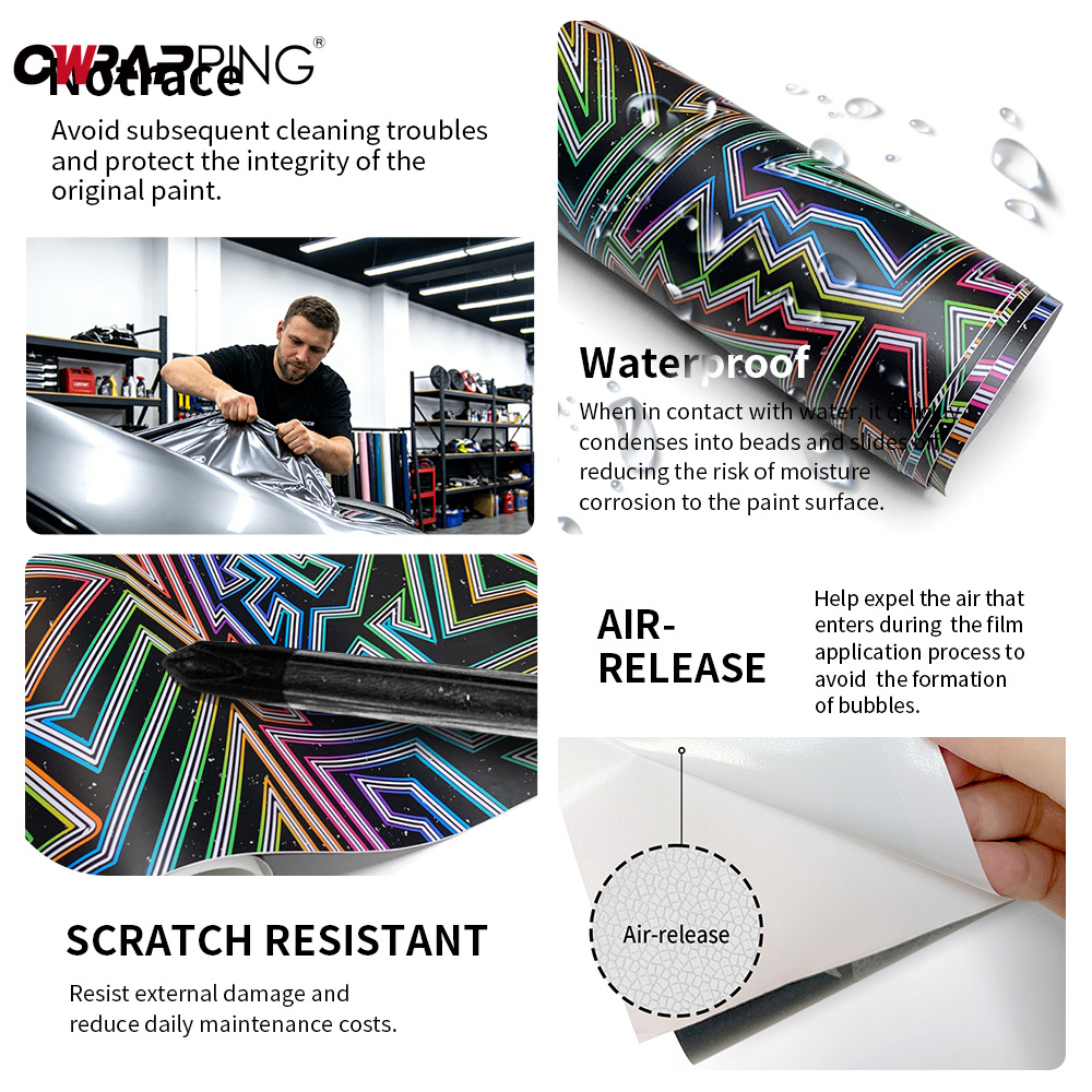 Gökkuşağı Çizgili Araç Kaplama - Full Cover Adhesive incelemesi ve fiyatı