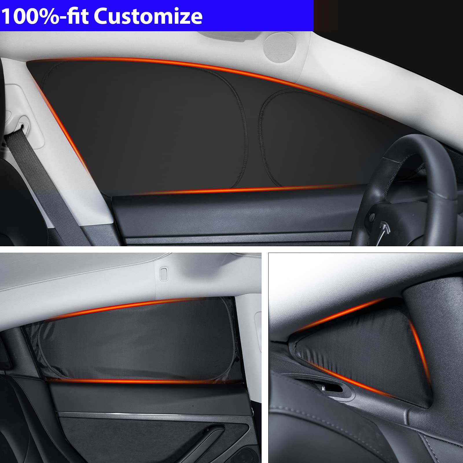 Araba Güneşliği Tesla Modeli 3 - Privacy Screen Protector incelemesi ve fiyatı