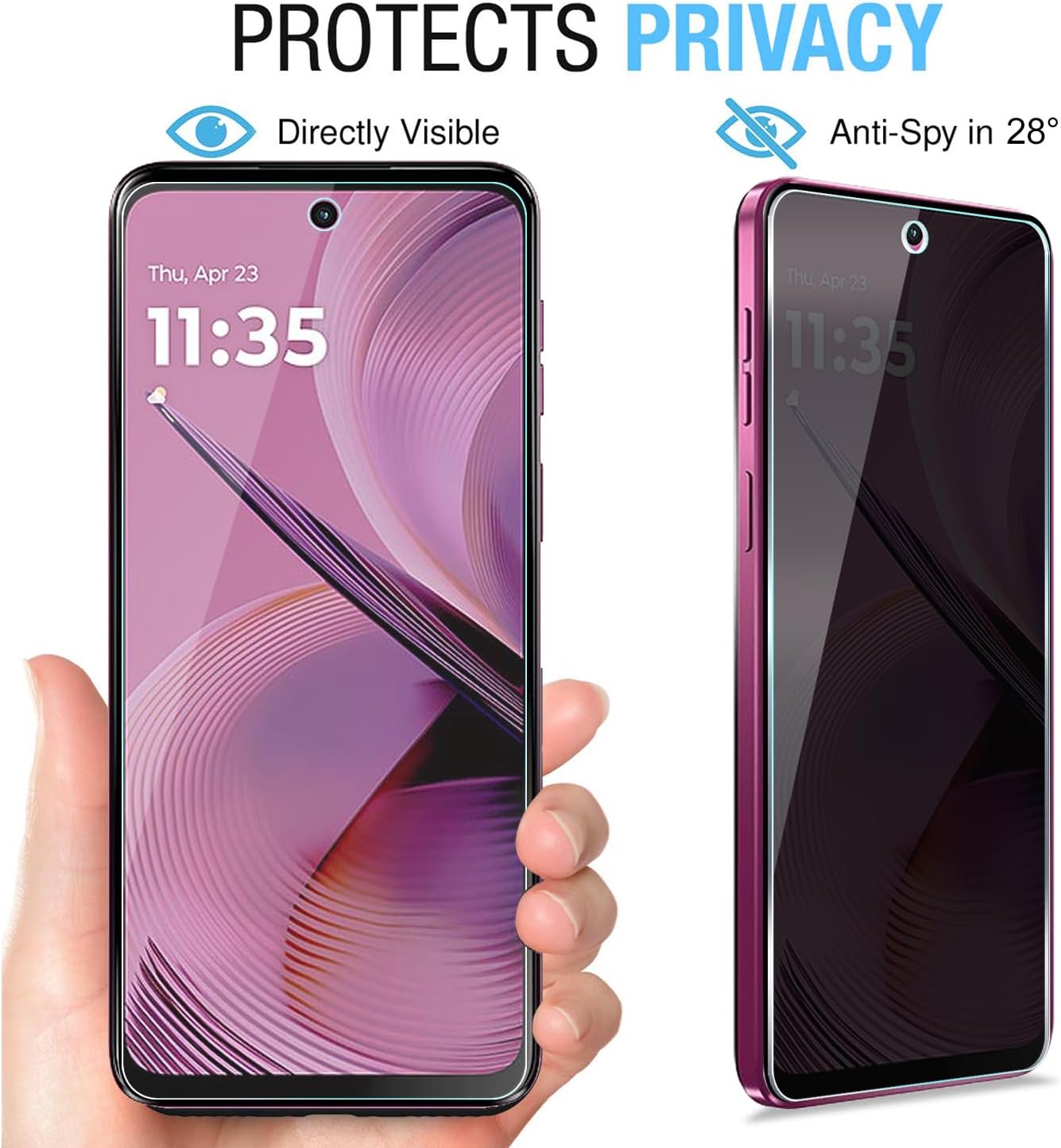 [2 Paket] Moto G 5G 2025 için  - Privacy Filter 2Pack incelemesi ve fiyatı